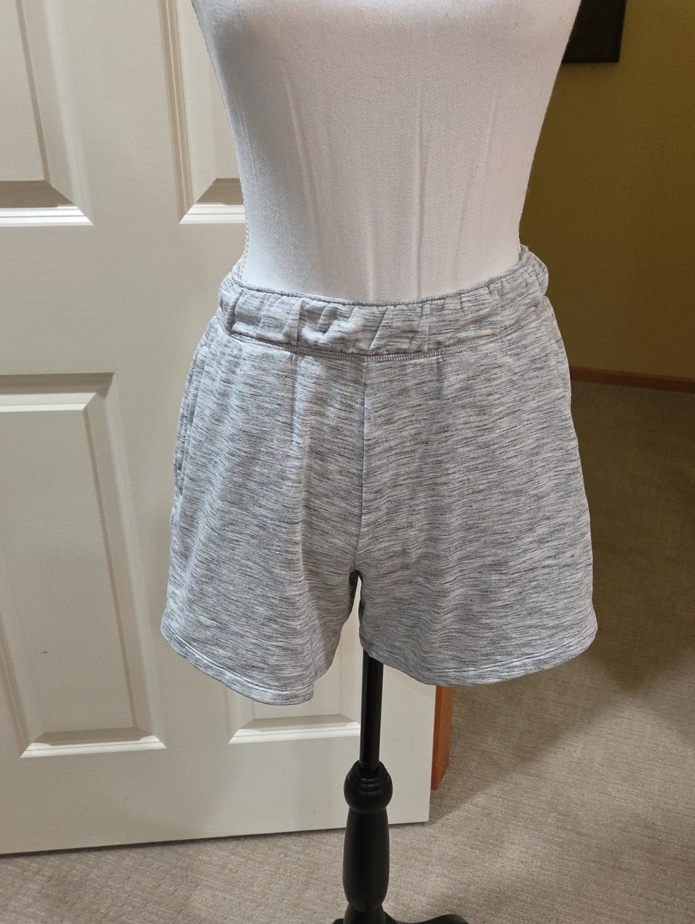 Zella Heathered Gray Athletic Lounge Shorts